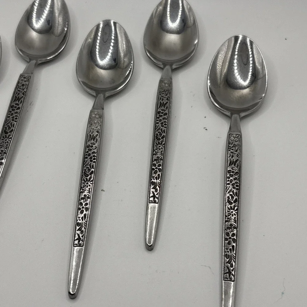 MCM Stanley Roberts Stainless Flatware (6) Teaspoons MARTEZ Japan